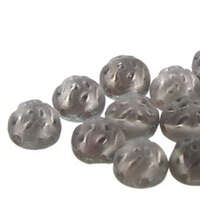 7mm Baroque Cabochon 2 Hole - Matte Backlit Petroleum - CCB0700030-26671