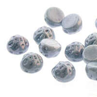 7mm Baroque Cabochon 2 Hole - Chalk Blue Luster - CCB0703000-14464