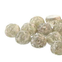 7mm Baroque Cabochon 2 Hole - Backlit Matte Petroleum Silver Splash - CCB0726671-15481