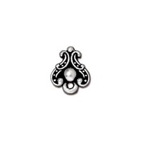 *Pack of 1 Pair - Duchess Post Earrings - Antique Silver