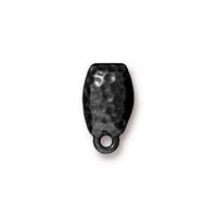 Pack of 1 Pair - Hammertone Post Earrings - Pair - Black