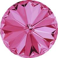 Pack of 2 - 1122 - 14mm - Rose F (209) - Rivoli Round Stone 