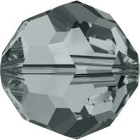 Pack of 13 - 5000 - 8mm - Black Diamond (215) - Round Crystal Bead