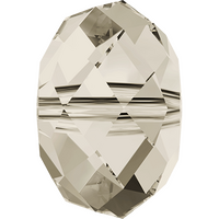 Pack of 10 - 5040 - 6mm - Crystal Silver Shade (001 SSHA) - Briolette Crystal Bead