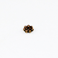 Pack of 100 - 4mm Daisy Spacer Bead - Antique Gold