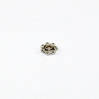 Pack of 47 - 4mm Daisy Spacer Bead - Antique Silver