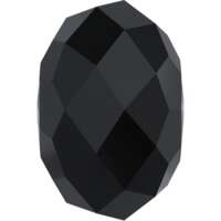 Pack of 2 - 5040 - 12mm - Jet (280) - Discontinued - Briolette Crystal Bead