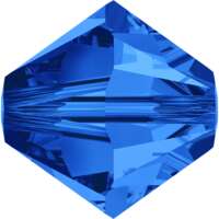 Pack of 20 - 5328 - 8mm - Sapphire (206) - Bicone Xilion Crystal Bead