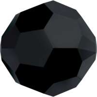 Pack of 4 - 5000 - 10mm - Jet (280) - Round Crystal Bead
