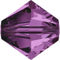 Pack of 58 - 5328 - 4mm - Amethyst (204) - Bicone Xilion Crystal Bead