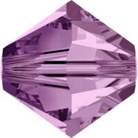 Pack of 50 - 5328 - 6mm - Light Amethyst (212) - Bicone Xilion Crystal Bead
