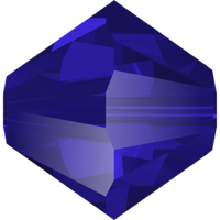 Pack of 50 - 5328 - 4mm - Majestic Blue (296) - Bicone Xilion Crystal Bead