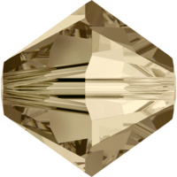 Pack of 3 - 5203 - 18mm x 12mm - Crystal Golden Shadow (001 GSHA) - Polygon Crystal Bead