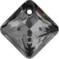 Pack of 2 - 6431 - 16mm - Crystal Silver Night (001 SINI) - Princess Cut Pendant
