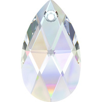 Pack of 2 - 6106 - 22mm - Crystal AB (001 AB)  - Pear Crystal Pendant