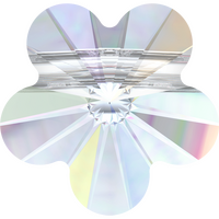 Pack of 10 - 5744 - 8mm - Crystal AB (001 AB) - Flower Crystal Bead