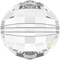 Pack of 2 - 5005 - 12mm - Crystal (001) - Chessboard Crystal Bead