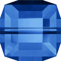 Pack of 8 - 5601 - 6mm - Sapphire (206) - Cube Crystal Bead