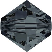Pack of 20 - 5328 - 6mm - Graphite (253) - Bicone Xilion Crystal Bead