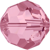 Pack of 23 - 5000 - 4mm - Light Rose (223) - Round Crystal Bead