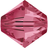 Pack of 100 - 5328 - 4mm - Indian Pink (289) - Bicone Xilion Crystal Bead