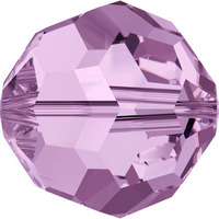 Pack of 10 - 5000 - 8mm -  Light Amethyst (212) - Round Crystal Bead