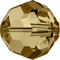 Pack of 20 - 5000 - 6mm - Light Colorado Topaz (246) - Round Crystal Bead