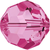 Pack of 10 - 5000 - 8mm - Rose (209) - Round Crystal Bead