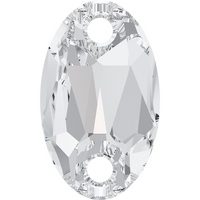 Pack of 2 - 3231 - 23mm x 14mm - Crystal F (001) - Owlet Sew-On Crystal