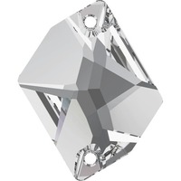 Pack of 1 - 3265 - 20mm x 16mm - Crystal F (001) - Cosmic Sew-On Crystal