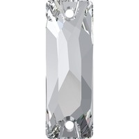 Pack of 2 - 3255 - 18mm x 6mm - Crystal F (001) - Cosmic Baguette Sew-On Crystal