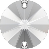 Pack of 2 - 3200 - 14mm - Crystal F (001) - Two Hole Rivoli Sew-On Crystal