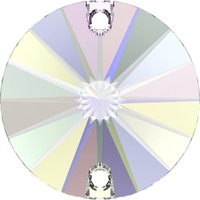 Pack of 4 - 3200 - 14mm - Crystal AB F (001 AB) - Two Hole Rivoli Sew-On Crystal