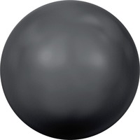 Pack of 10 - 5811 - 12mm - Crystal Black Pearl (001 298) - Round (Large Hole) Crystal Pearl - Loose Pearl