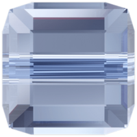 Pack of 10 - 5601 - 6mm - Light Sapphire (211) - Cube Crystal Bead