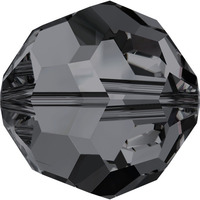 Pack of 20 - 5000 - 8mm - Crystal Silver Night (001 SINI) - Round Crystal Bead