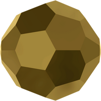 Pack of 20 - 5000 - 8mm - Crystal Dorado (001 DOR) - Round Crystal Bead