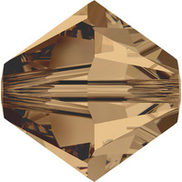 Pack of 25 - 5328 - 6mm - Light Smoked Topaz (221) - Bicone Xilion Crystal Bead