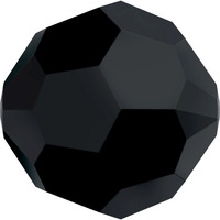 Pack of 50 - 5000 - 3mm - Jet (280) - Round Crystal Bead