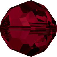Pack of 11 - 5000 - 8mm - Siam (208) - Round Crystal Bead