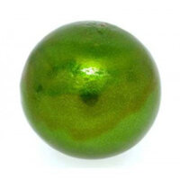 24mm Round Cotton Pearl - Hunter Green