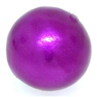 30mm Round Cotton Pearl - Fuchsia