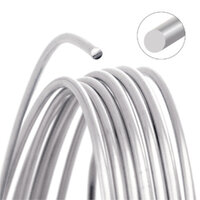 Tarnish Resistant Soft Temper Silver 12 Gauge Round Wire