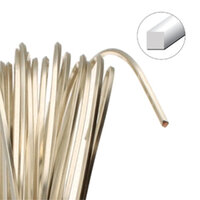 Tarnish Resistant Soft Temper Silver 18 Gauge Square Wire