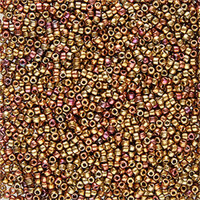 Matubo 10/0 Cylinder Bead - CYL1000030-01620 - Crystal Dark Gold Rainbow