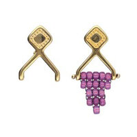 Kaminaki II - 8/0 Beads Earrings - Pair - CYM-M80-012876