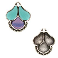 Kolona - Paisley Duo & Ginko Bead Pendant - CYM-PD-014447