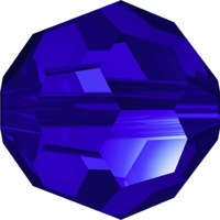 Pack of 10 - 5000 - 4mm - Majestic Blue (296) - Round Crystal Bead