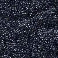 Miyuki 11/0 Delica Bead - DB001 - Gunmetal