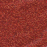 Miyuki 11/0 Delica Bead - DB043 - Silver Lined Red / Orange